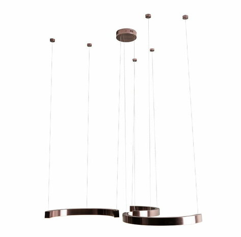 Hanglamp Lotus 3 Geborsteld Brons