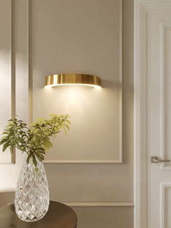 Wandlamp Lotus Goud
