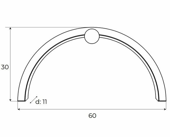 Wandlamp Trio Arc Zwart