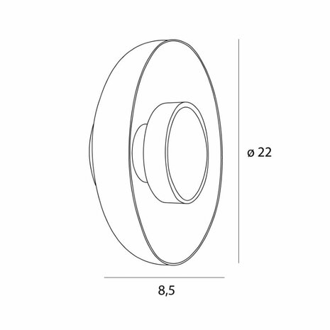 Wandlamp Signature 22cm