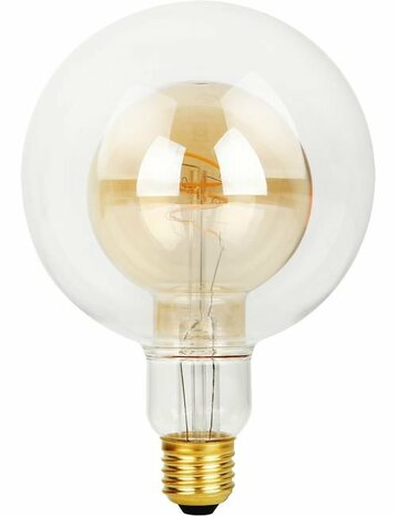 LED E27 Flex Double Globe G125x180 470Lm 4.9W 922 AC Clear/Gold Dim