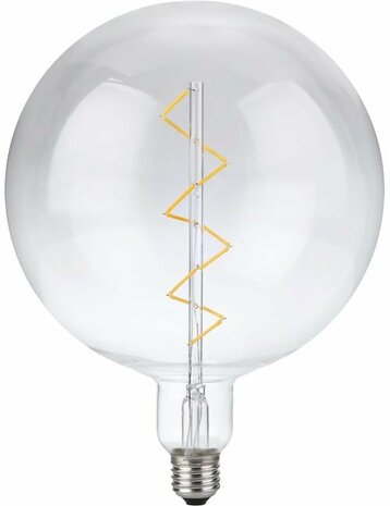 LED E27 Fila XXL Globe Spiral G200x262 230V 580Lm 6W 925 AC Clear Dim