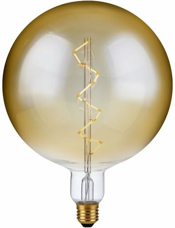 LED E27 Fila XXL Globe Spiral G200x262 230V 550Lm 6W 925 AC Gold Dim