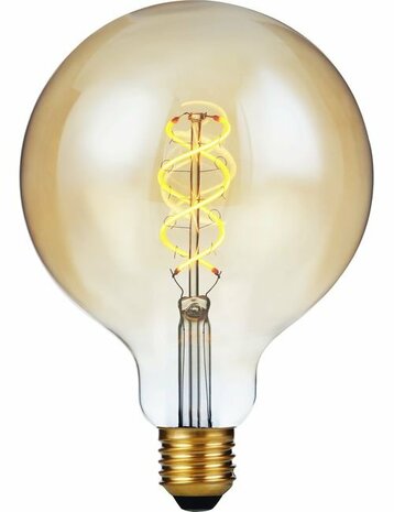 LED E27 Fila Flex DH Globe G125x180 460Lm 5W 822 AC Gold 3step-Dim