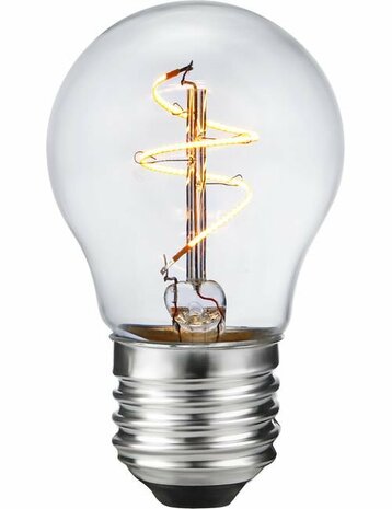 LED E27 Slim Flex Fila Ball G45x80 320Lm 3.2W 922 AC Clear Dim