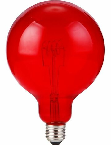 LED E27 Fila Flex TR Globe G125x180 230V 60Lm 4W AC Red Dim