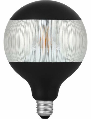 LED E27 Fila Laser Stripe G125x180 230V 120Lm 4W 925 AC Black Dim