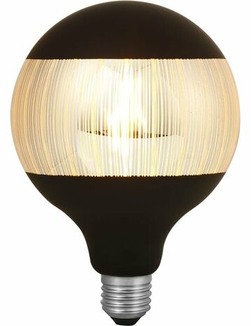 LED E27 Fila Laser Stripe G125x180 230V 120Lm 4W 925 AC Black Dim
