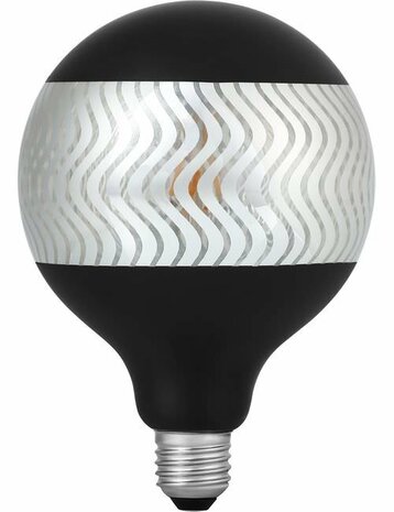 LED E27 Fila Laser Ripple G125x180 230V 120Lm 4W 925 AC Black Dim
