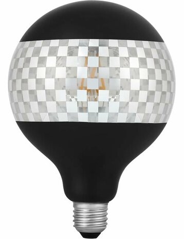 LED E27 Fila Laser Blox G125x180 230V 120Lm 4W 925 AC Black Dim