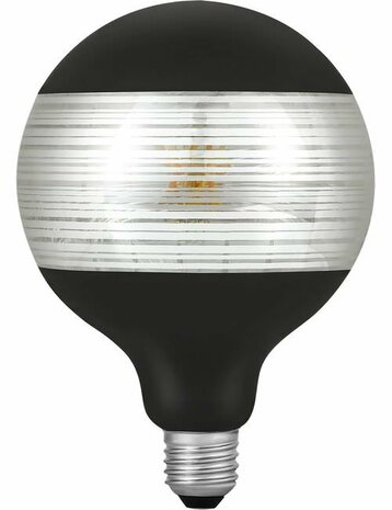 LED E27 Fila Laser Line G125x180 230V 120Lm 4W 925 AC Black Dim