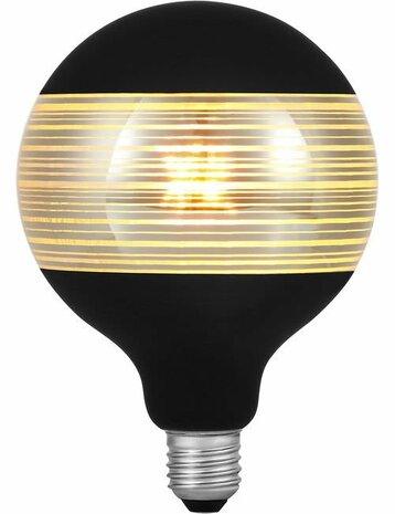 LED E27 Fila Laser Line G125x180 230V 120Lm 4W 925 AC Black Dim