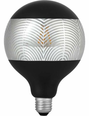 LED E27 Fila Laser Leaf G125x180 230V 120Lm 4W 925 AC Black Dim