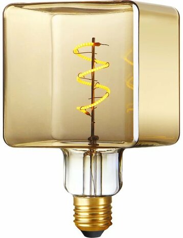 LED E27 Flex Ice Cube C95x155 230V 240Lm 4W 922 AC Gold Dim