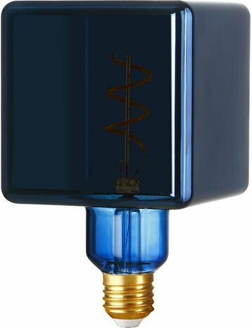 LED E27 Flex Ice Cube C95x155 230V 20Lm 4W 930 AC Metallic Blue Dim