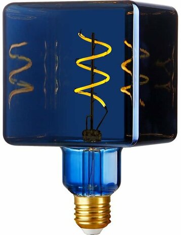 LED E27 Flex Ice Cube C95x155 230V 20Lm 4W 930 AC Metallic Blue Dim