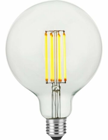 LED E27 Fila Globe G125x180 230V 600Lm 7W 922 AC Clear Dim