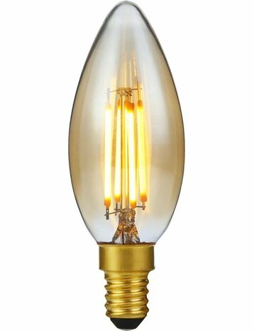 LED E14 Fila Candle C35x100 230V 250Lm 4W 922 AC Gold Dim