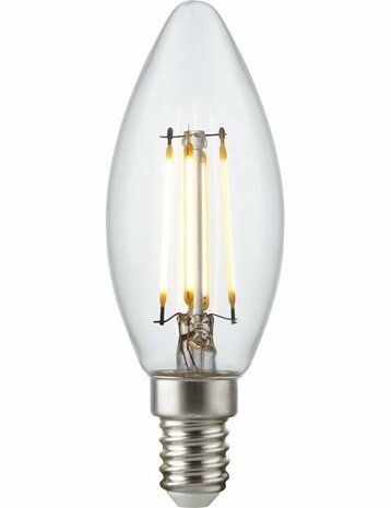 LED E14 Fila Candle C35x100 230V 470Lm 4.7W 927 AC Clear Dim