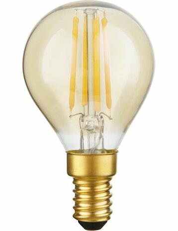 LED E14 Fila Ball G45x75 230V 230Lm 3W 922 AC Gold Dim