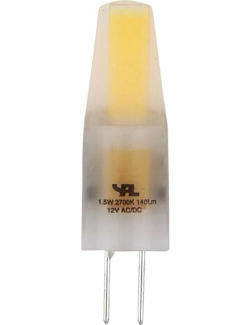 LED G4 COB T10x37 12V 140Lm 1.5W 827 AC/DC Frosted Dim