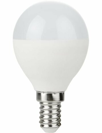 LED E14 Ball G45x80 230V 470Lm 5W 827 150° AC Opal Dim