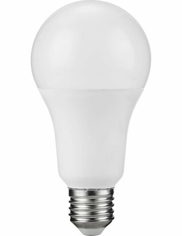 LED E27 GLS A71x135 100-240V 1200Lm 15W 830 160° AC/DC Opal Non-Dim