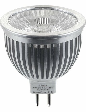 LED GU5.3 MR16 PMMA 50x59 12-30V 280Lm 4W 827 38° AC/DC Non-Dim