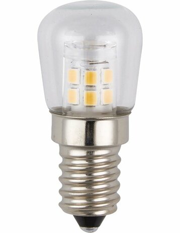 LED E14 Pygmy P23x51 230V 160Lm 2W 827 AC Clear Non-Dim Fridge