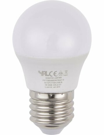 LED E27 Ball G45x80 12-60V 250Lm 3W 830 160° DC Opal Non-Dim