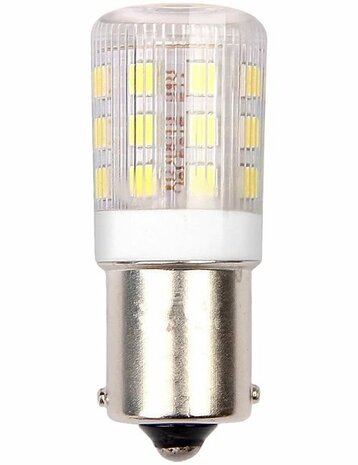 LED Ba15s Tube T18x45 10-24V 250Lm 3W 830 DC Clear Non-Dim