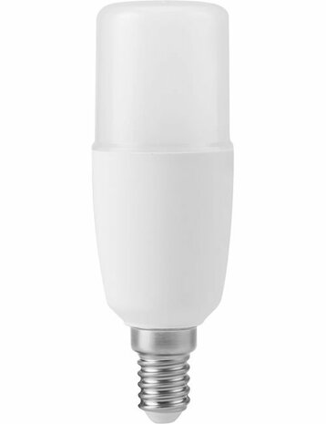 LED E14 Stick T37x108 95-265V 810Lm 7W 830 270° AC/DC Opal Non-Dim