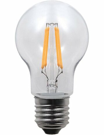 LED E27 Fila GLS A55x100 230V 320Lm 3.5W 827 Polycarbonate Clear N-Dim