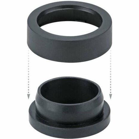 Rubber Ring for E27 base (water resistant) Black 2 parts