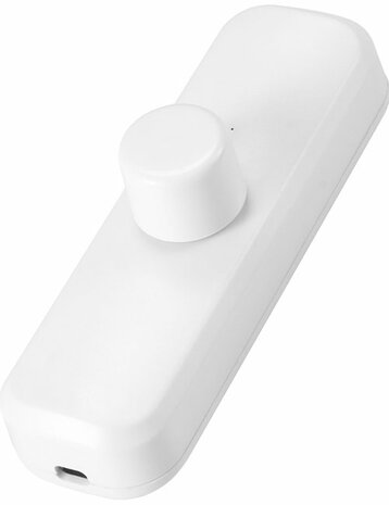 Cord Dimmer Trailing Edge LED 0-25W White rotary button