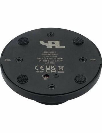 Rotary Foot Dimmer Trailing Edge LED 0-75W Black