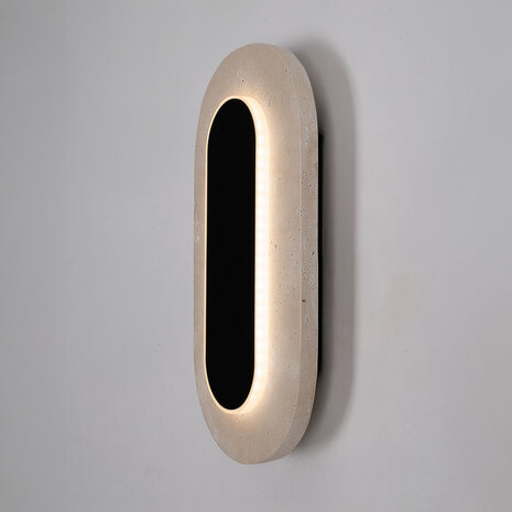 MAXLIGHT W0393 Wandlamp TRAVERTINO OVAL 10W