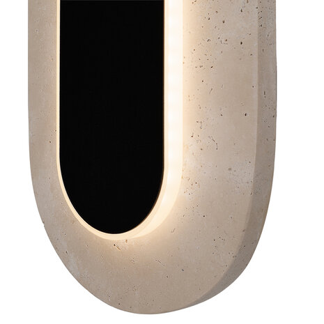 MAXLIGHT W0393 Wandlamp TRAVERTINO OVAL 10W