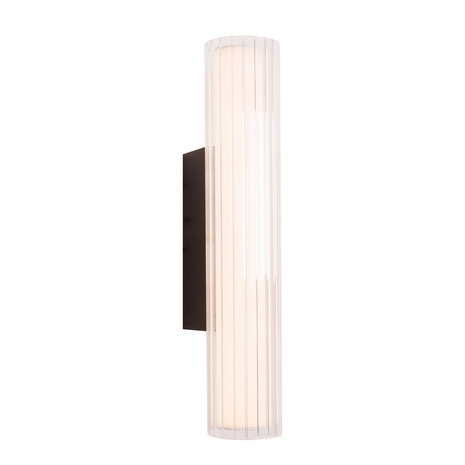 MAXLIGHT W0363 Wandlamp FAYETTE 31CM 6W IP44 3000K Zwart