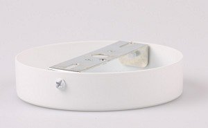 Plafondplaat 1 lamp Wit