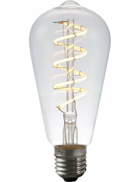 LED E27 ST64 Helder 4 Watt Dimbaar