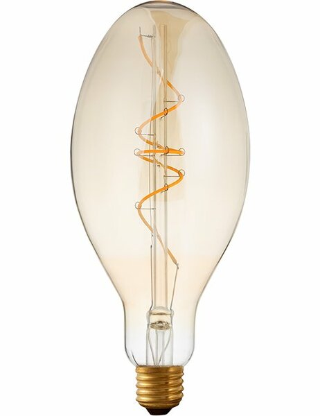 LED E27 Ellipse Amber 4W Dimbaar