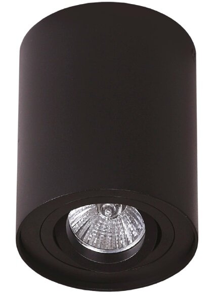 Opbouwspot Basic Round GU10 Zwart
