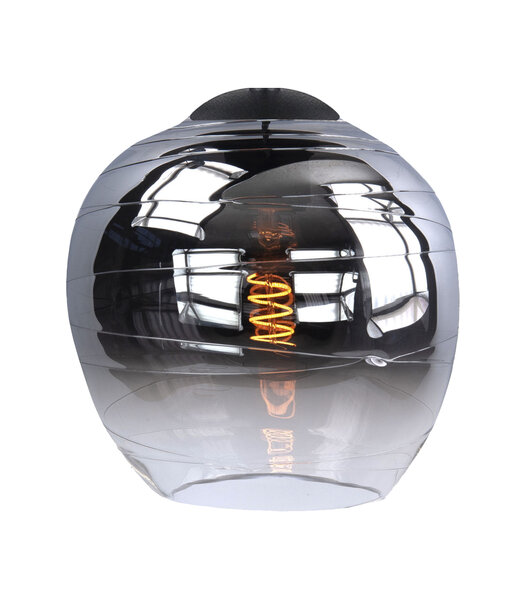 Glas Apple 22cm Semi Smoke
