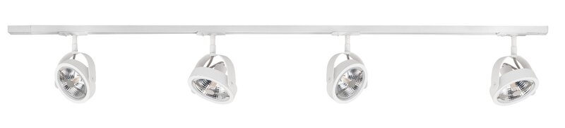 Complete set Trackverlichting Basic Malta 1,5 meter Wit incl. 4 spots