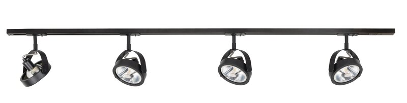 Complete set Trackverlichting Basic Malta 1,5 meter Zwart incl. 4 spots