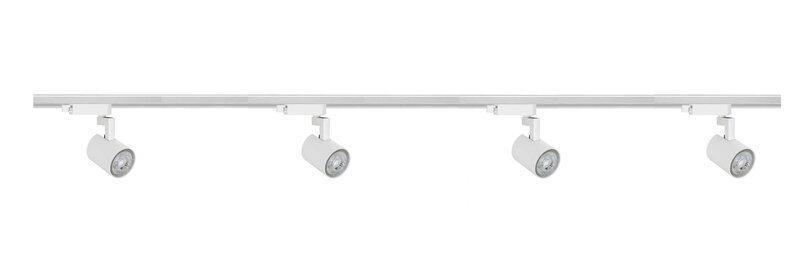 Complete set Trackverlichting PREMIUM Jiuk 3 meter Wit incl. 4 Spots