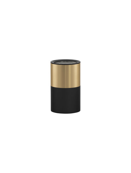 Opbouwspot Picto 10cm GU10 Zwart/Goud