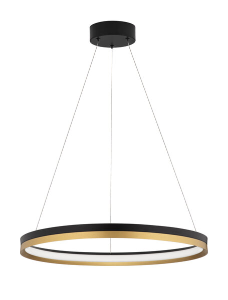 Hanglamp Cantria 60cm Zwart/Goud 3000K Dimbaar