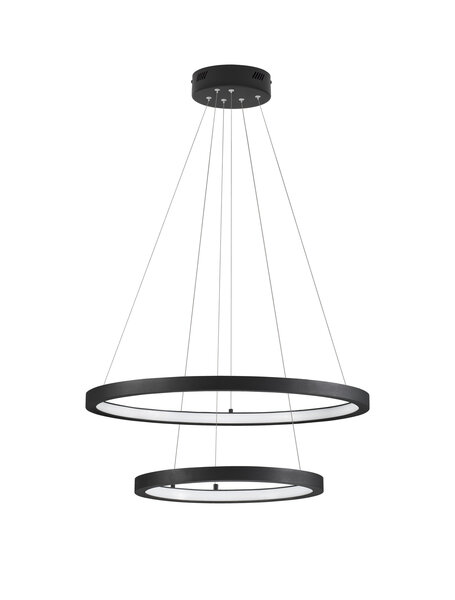 Hanglamp Empatia 60/40 Zwart 3000K Dimbaar